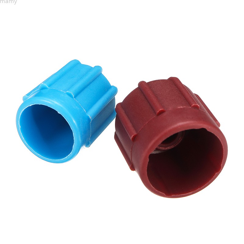 Set 2 nắp đậy van điều hòa không khí điện áp cao và thấp R134A A/C thích hợp cho xe hơi