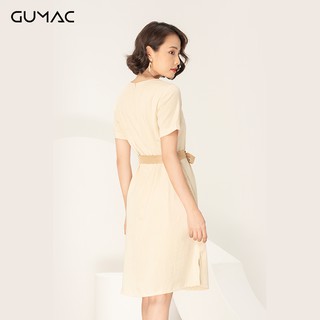 Đầm suông nữ cổ lật GUMAC DA968