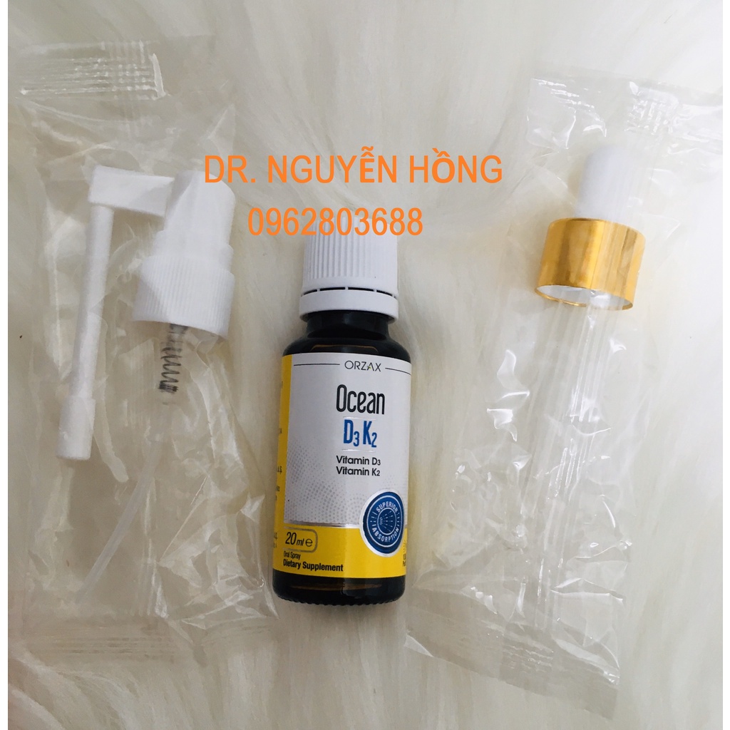 OCEAN D3 K2 - BỔ SUNG VITAMIN D3 VÀ VITAMIN K2 DẠNG XỊT VÀ NHỎ| NHẬP KHẨU CHÍNH HÃNG THỔ NHĨ KỲ