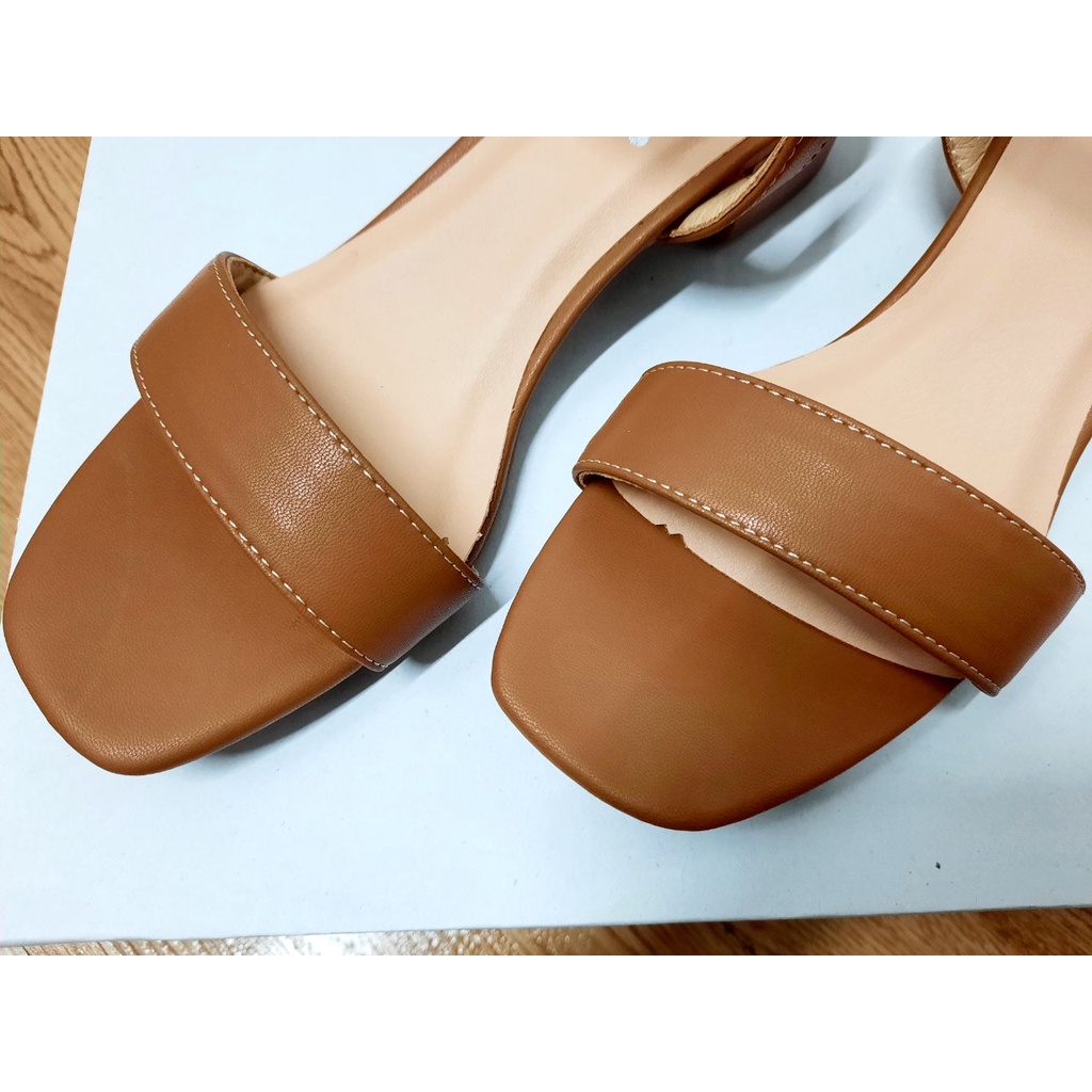 Giày Sandal nữ gót vuông 3-5cm kiểu dáng thời trang, thanh lịch NS2201