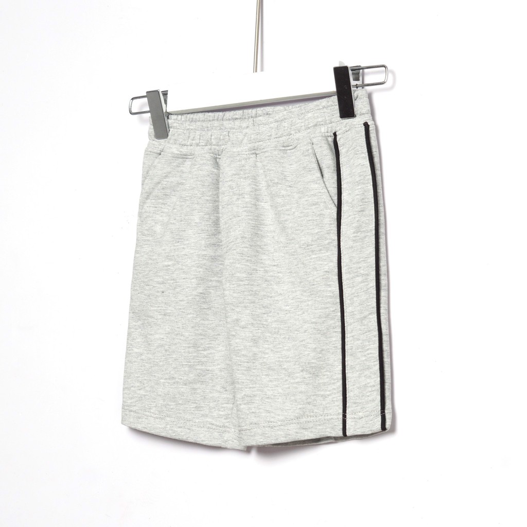 QUẦN SHORT THỂ THAO BÉ TRAI 2 SỌC LÉ MÀU