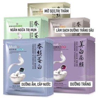 Combo 60 Mặt nạ tơ tằm one spring silk mask