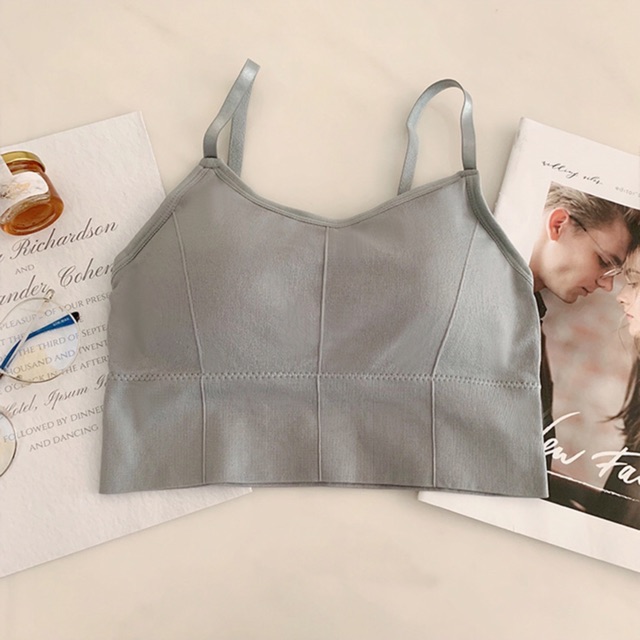 Áo bra nữ - áo bra len gân tăm chất đẹp 2 dây hở lưng siêu hot ABU1 | BigBuy360 - bigbuy360.vn