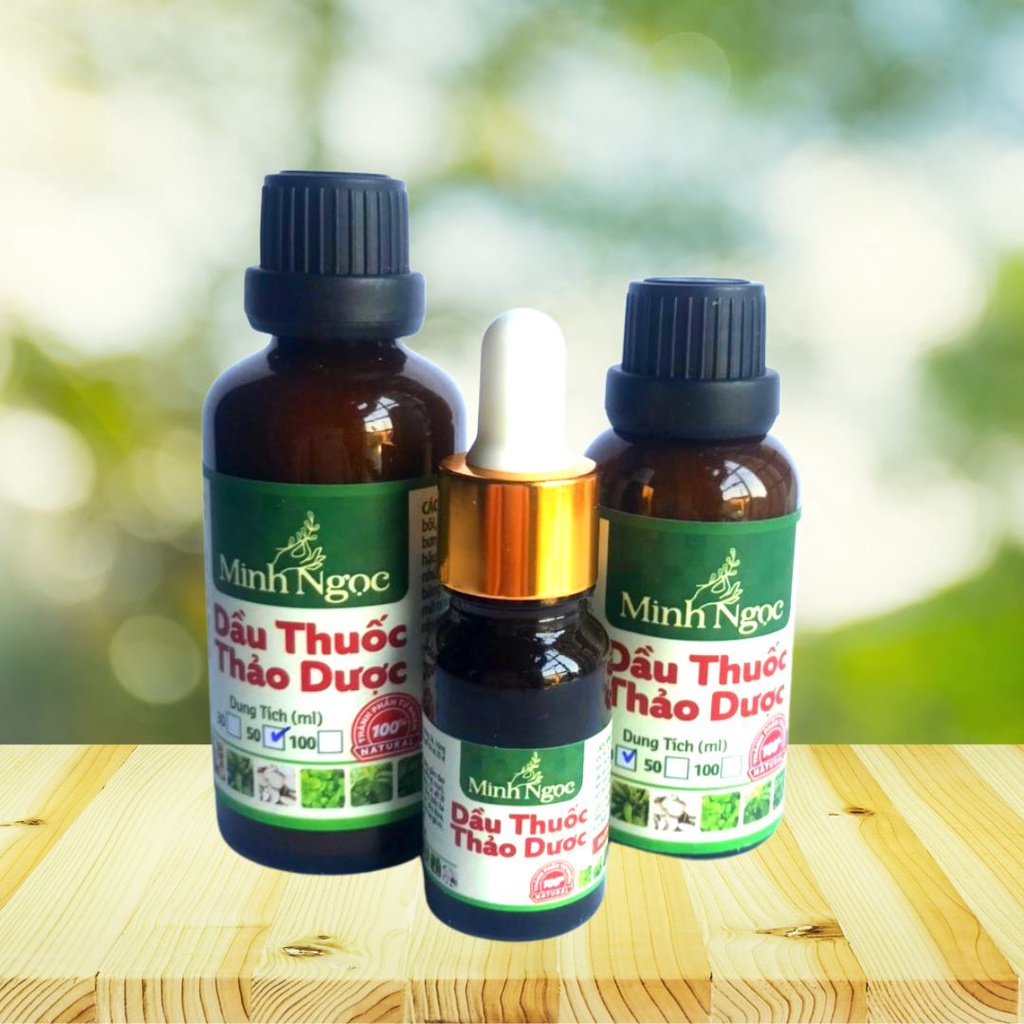 Dầu thuôc minh ngọc dầu thảo dược lành tính cầm máu giảm bầm tím hỗ trợ bỏng sạch giun kim
