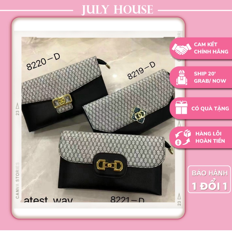 Ví Nữ Dự Tiệc Cluth Cầm Tay Nhũ Sáng Thời Trang Nữ July House - Ms08