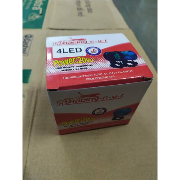 ĐÈN BÓNG PHA TRỢ SÁNG HỘP ĐỎ