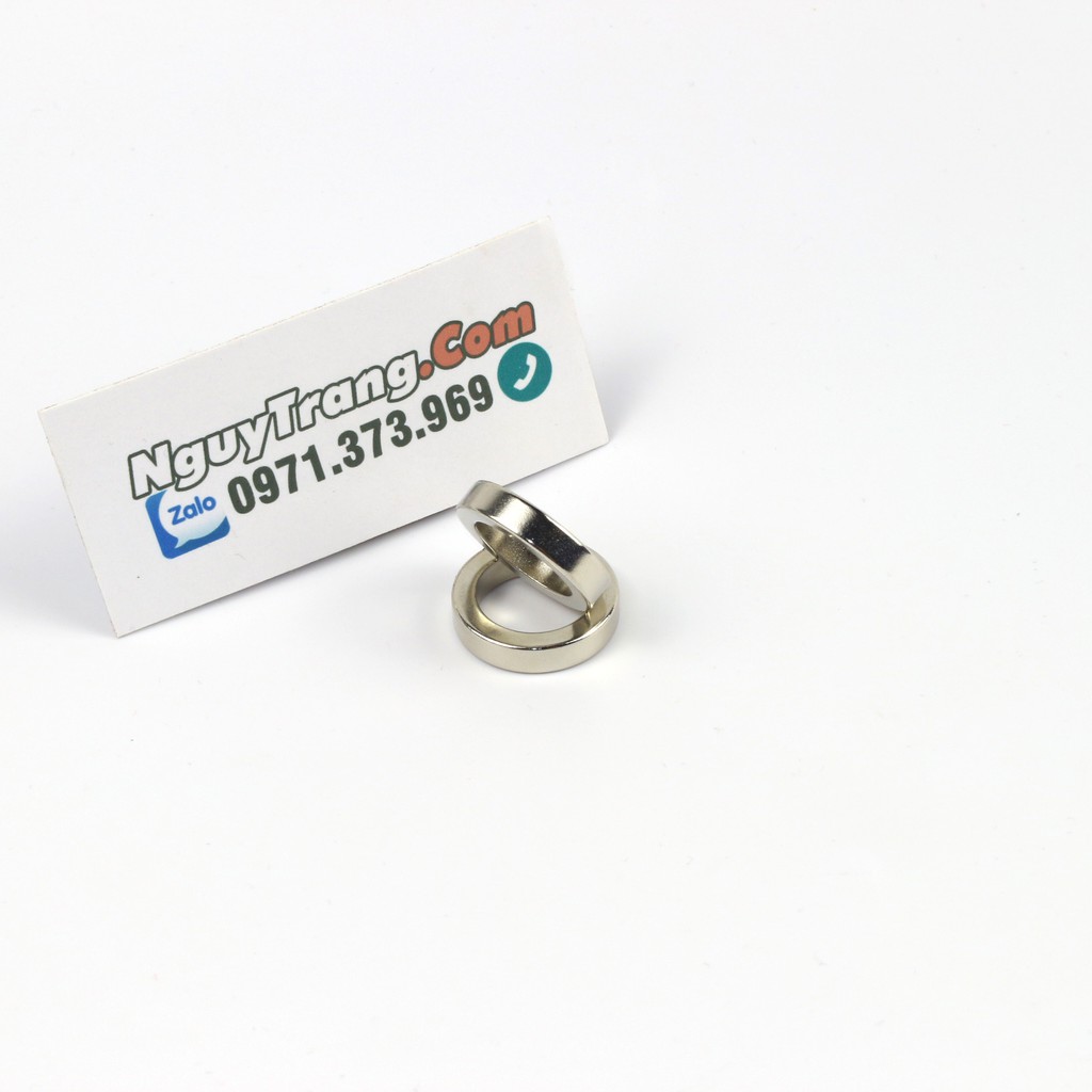 Bộ 2 viên nam châm cường lực hút mạnh đường kính trong phi 8mm 12mm 16mm