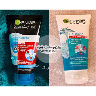 Sữa rửa mặt Garnier 3in1 hàng Nội địa Đức