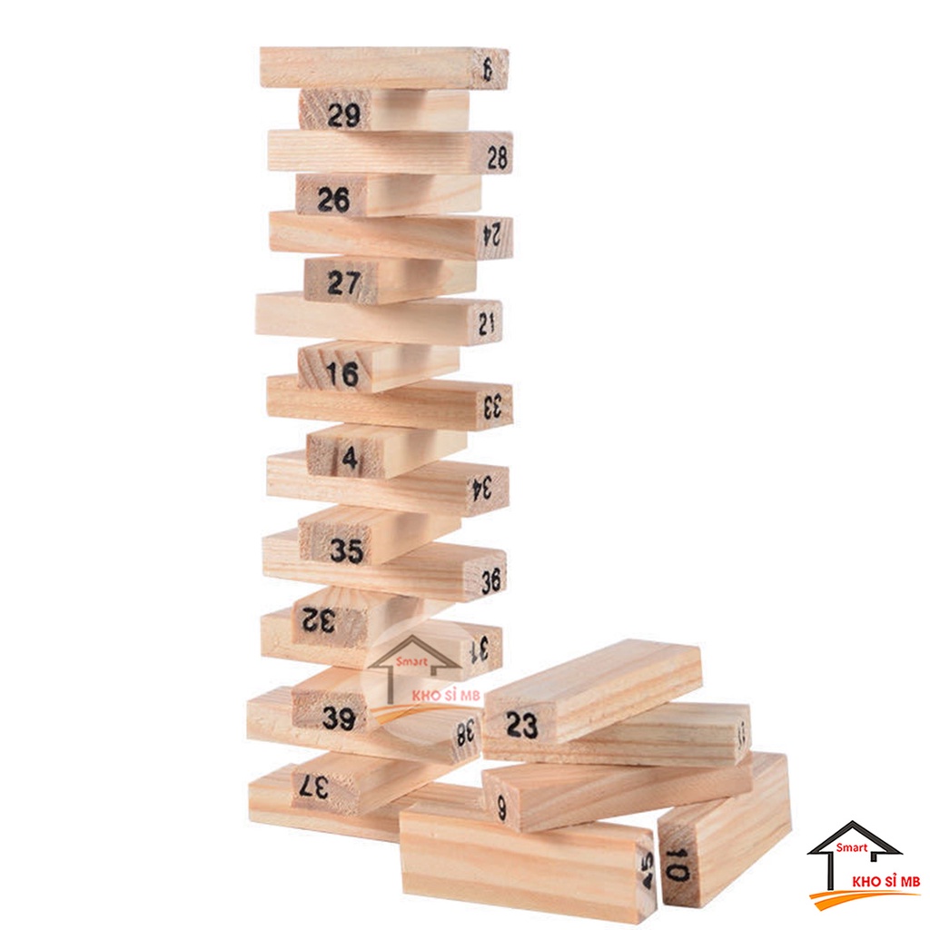 Bộ đồ chơi cho bé rút gỗ 54 thanh SIZE TO , trò chơi  rút gỗ cho trẻ em - kho sỉ mb