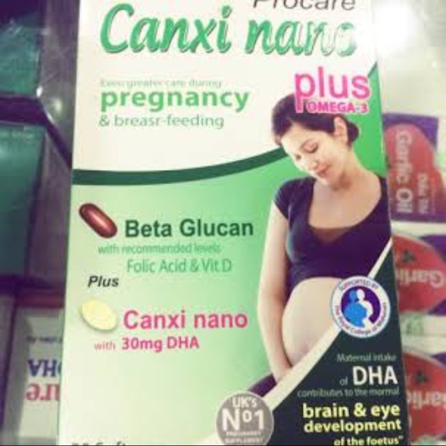 Canxi nano procare bổ sung canxi cho bà bầu