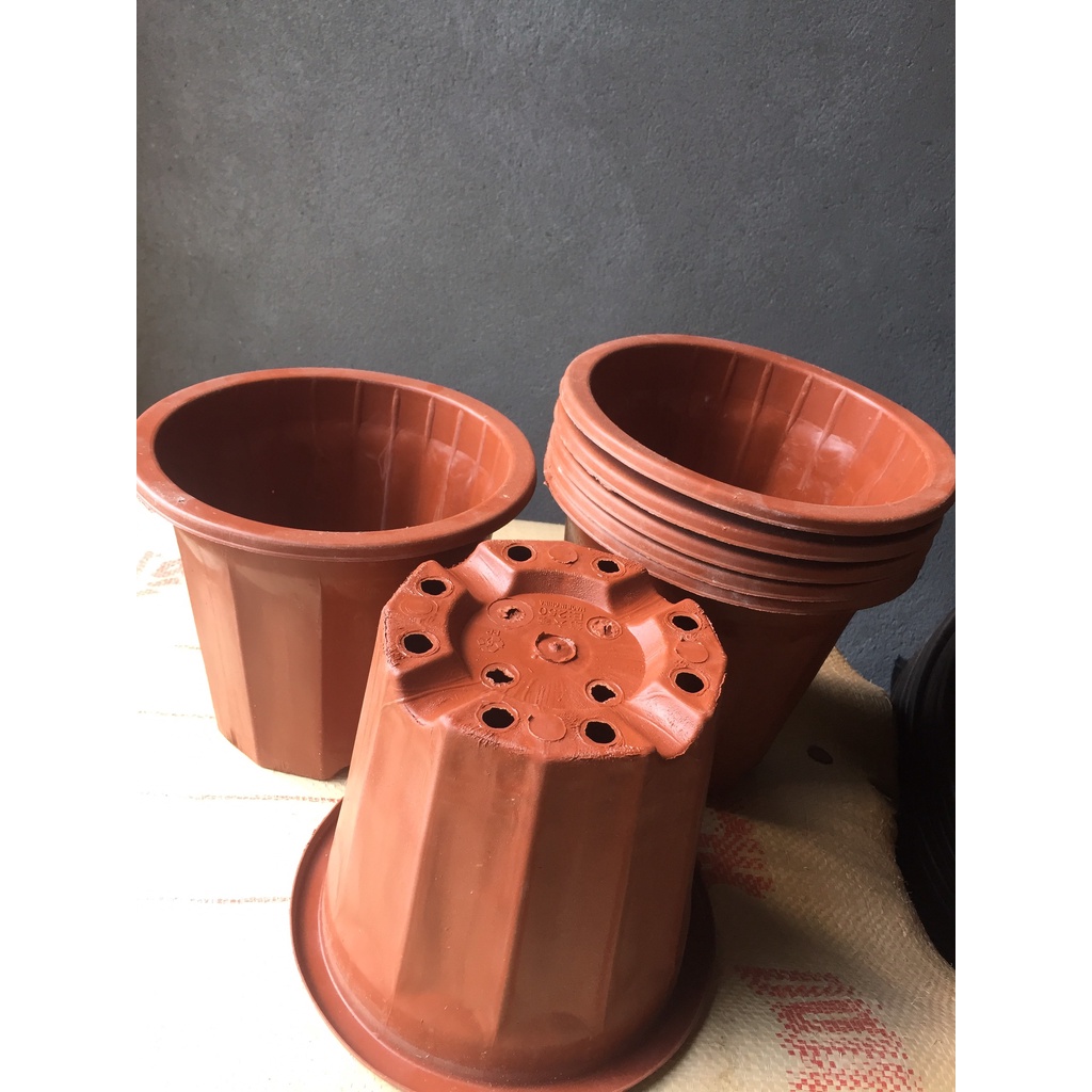 15 CHẬU NHỰA TRỒNG CÂY MÃ #E250 (BẠT PHỦ ĐẤT CHỐNG CỎ MỌC, BẦU KHAY TÚI ƯƠM...)