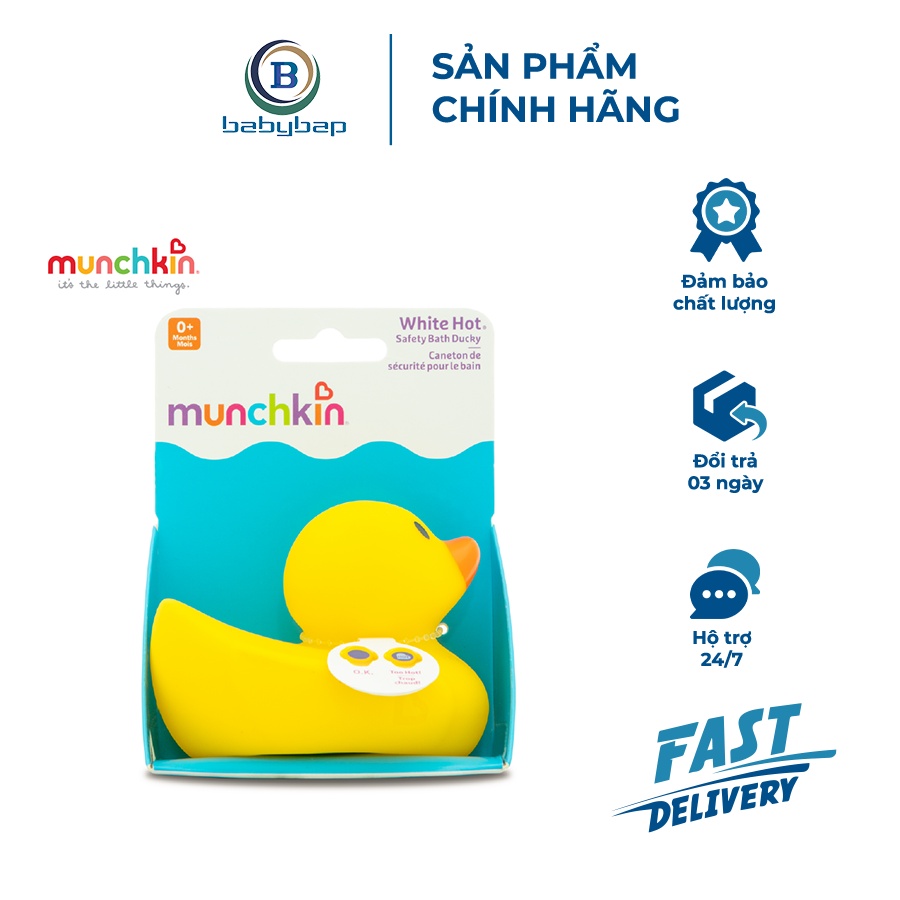 Vịt Vàng Báo Nóng Munchkin Chất Liệu Nhựa An Toàn Cho Sức Khỏe Của Trẻ Nhỏ