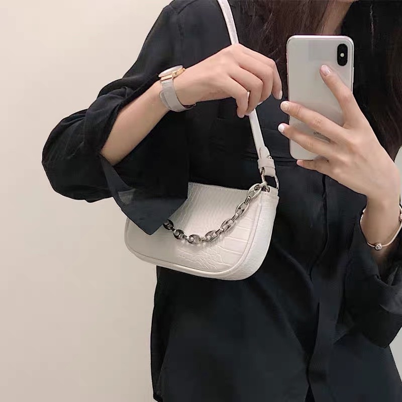 Túi Kẹp Nách , Túi Xách Nữ Đeo Vai Đi Chơi Giá Rẻ da rắn YUMI BÁN SỈ ( Ảnh Thật )