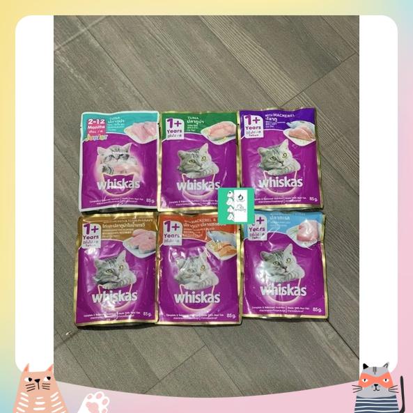 PATE Whiskas gói cho mèo 85GR chọn vị