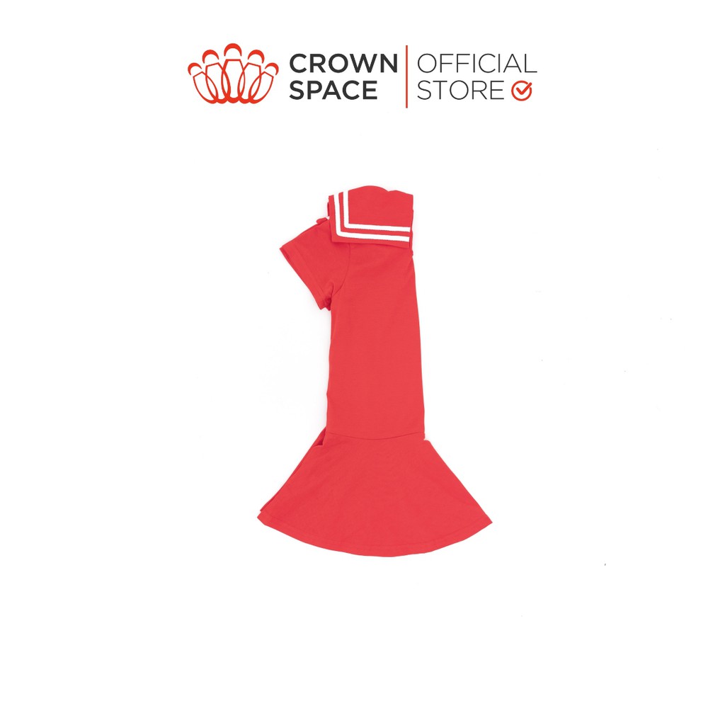 Váy Thủy Thủ Cho Bé Gái Chính Hãng Crown Kids Màu Đỏ Size 5-9 CKGS2810915