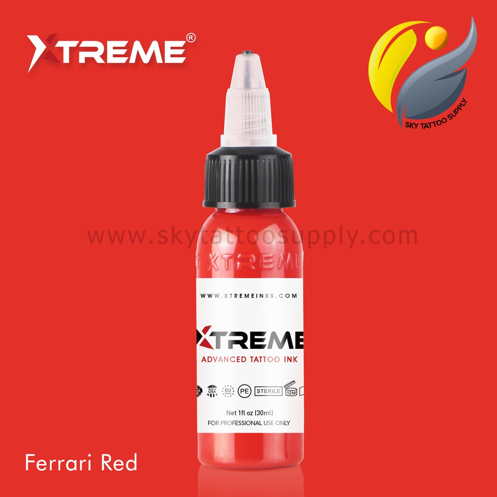 Mực xăm hình tattoo màu đỏ - XTREME INK chính hãng USA