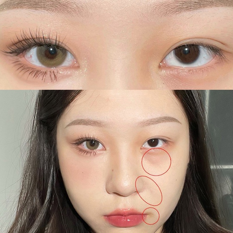 Kem Che Khuyết Điểm Bạc Hà 3 Màu Sắc Tự Nhiên Không Dầu Lâu Trôi Dưỡng Ẩm Che Khuyết Điểm