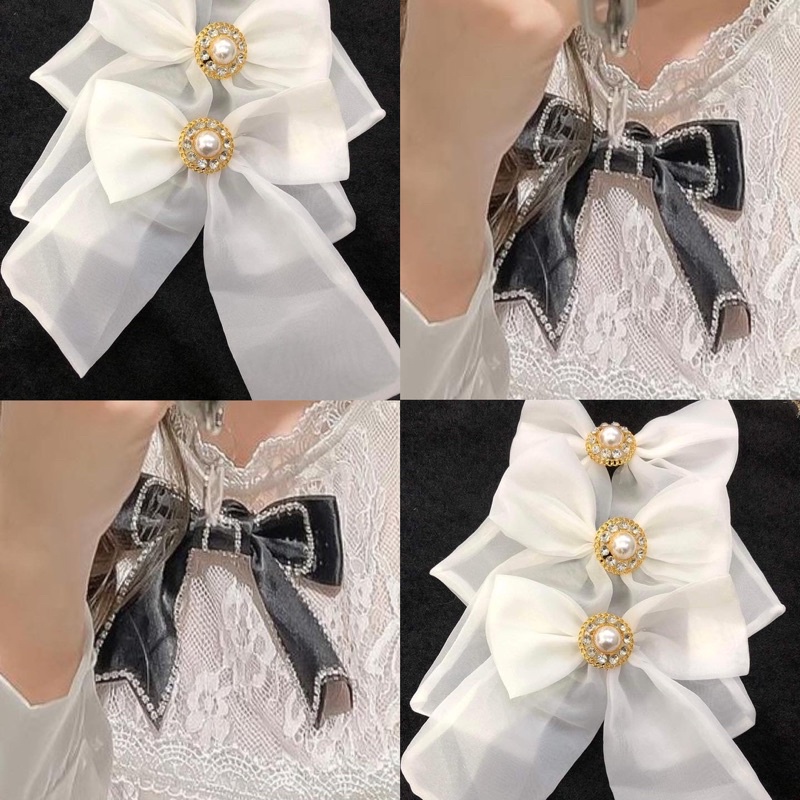 Nơ cài áo đính đá