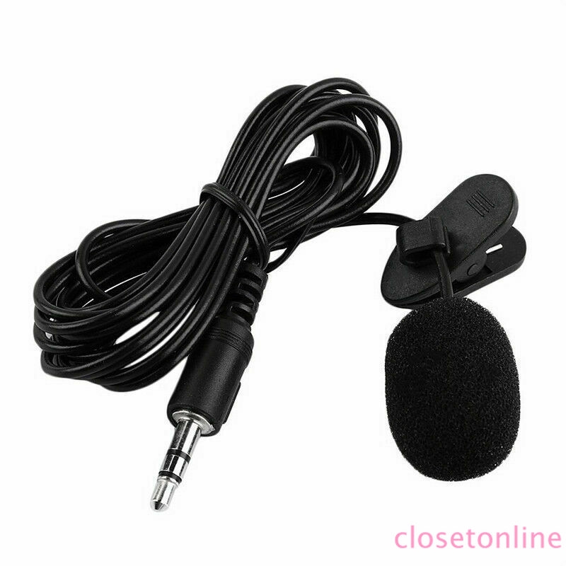 Microphone mini dây 3.5mm có kẹp áo dùng cho Laptop PC