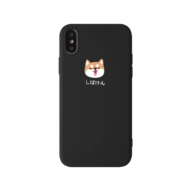 Ốp lưng silicon hình cún cho iPhone XR X XS Max 6 6s 7 8 6plus 8plus 11 11Pro 11ProMax | BigBuy360 - bigbuy360.vn