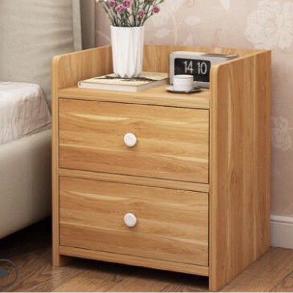 Hộc Tủ Đầu Giường, Kệ Tủ Đầu Giường Gỗ Ép MDF 2 Ngăn Kéo, Nhỏ Gọn Siêu Tiện Dụng Cho Căn Phòng Của Bạn