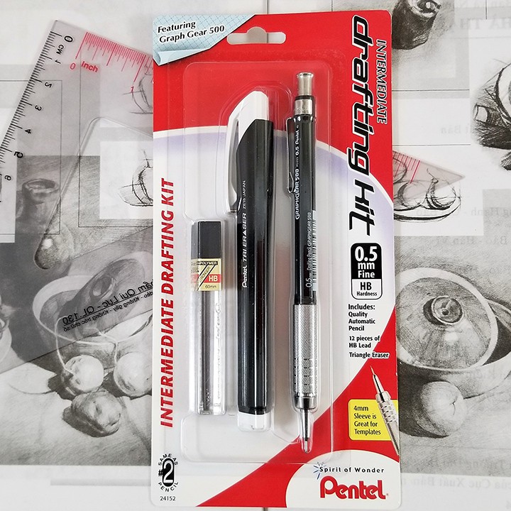 Bộ dụng cụ bút chì cơ khí Pentel Graphgear