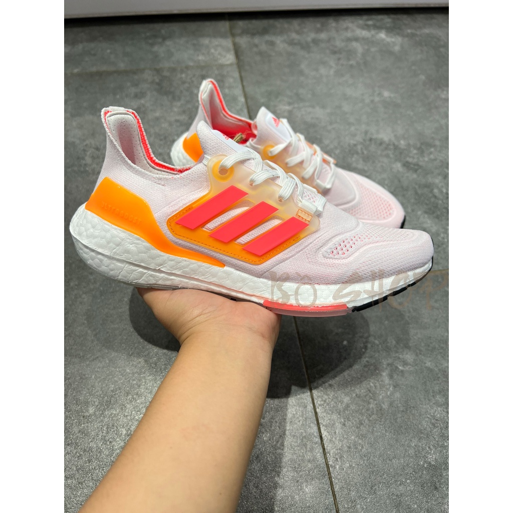 [FULL BOX-SC] GIÀY THỂ THAO NAM NỮ ADIDAS ULTRA BOOST 22 CLOUD WHITE / FLASH ORANGE (HÌNH THẬT+PHỤ KIỆN)