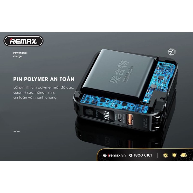 Sạc dự phòng Remax RPP20 15000mAh (Chính hãng - Bảo hành 12 tháng tại hệ thống iRemax.vn)