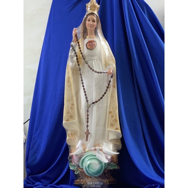 Tượng đức mẹ fatima 70cm + triều thiên 10cm