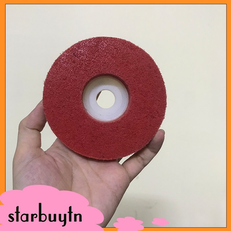 Miếng xơ nhựa đánh rỉ lắp cho máy mài góc