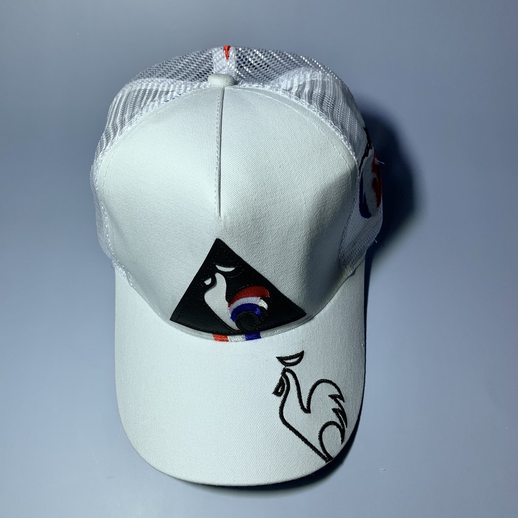 MŨ LƯỠI CHAI NÓN KẾT LƯỚI GÁY LE COQ SPORTIF LOGO GÀ TRỐNG THÊU