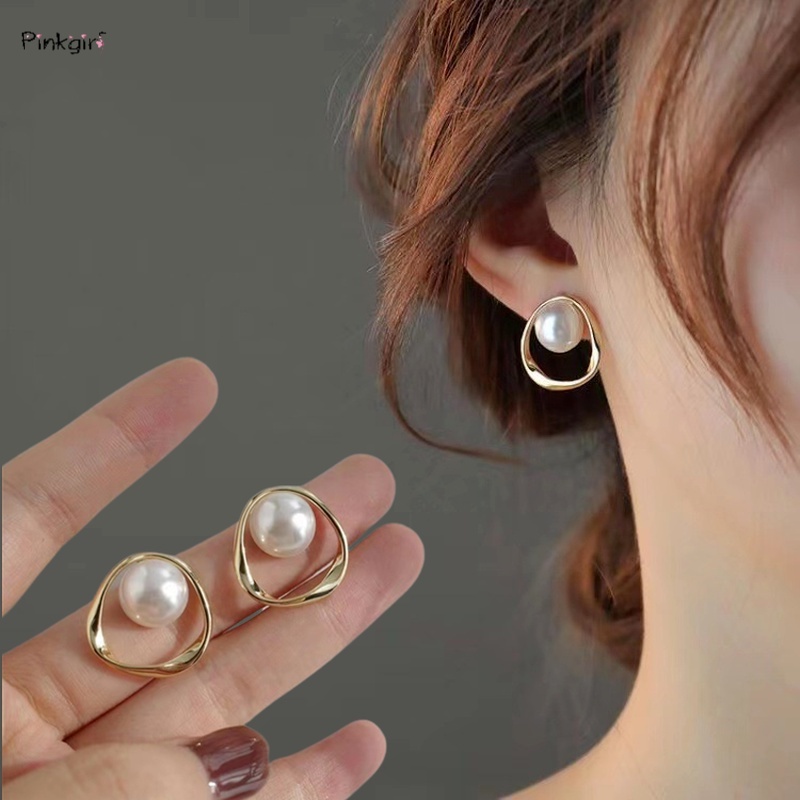 1 Đôi Bông Tai Ngọc Trai Nhân Tạo Thời Trang Dành Cho Nữ