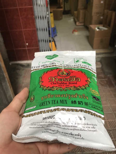 Trà xanh Thái Lan sịn loại 1 - Trà làm trà sữa - Trà Thái Lan 200g
