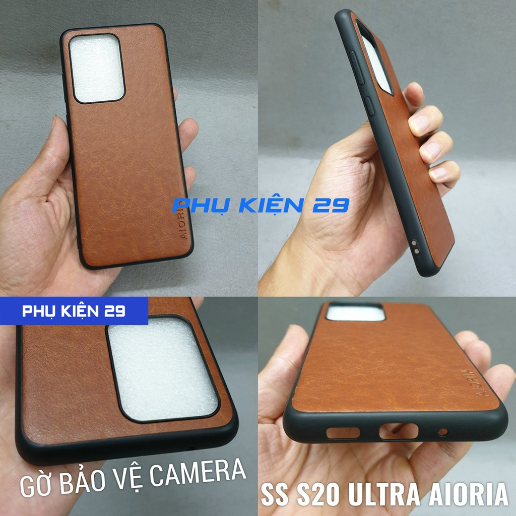 Ốp lưng chống sốc,chống va đập lưng da AIORIA