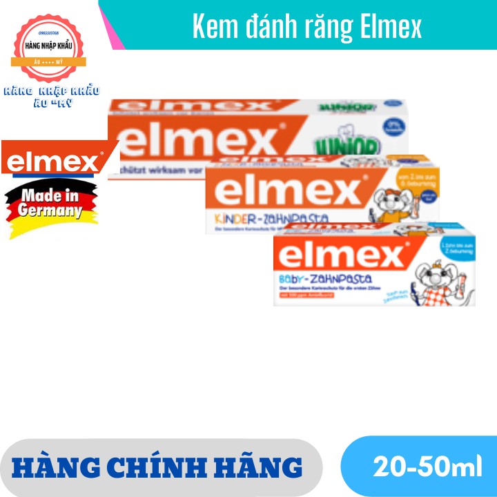 Kem đánh răng Elmex trẻ em