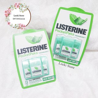 MIẾNG NGẬM THƠM MIỆNG LISTERINE POCKETPAKS FRESH BURST
