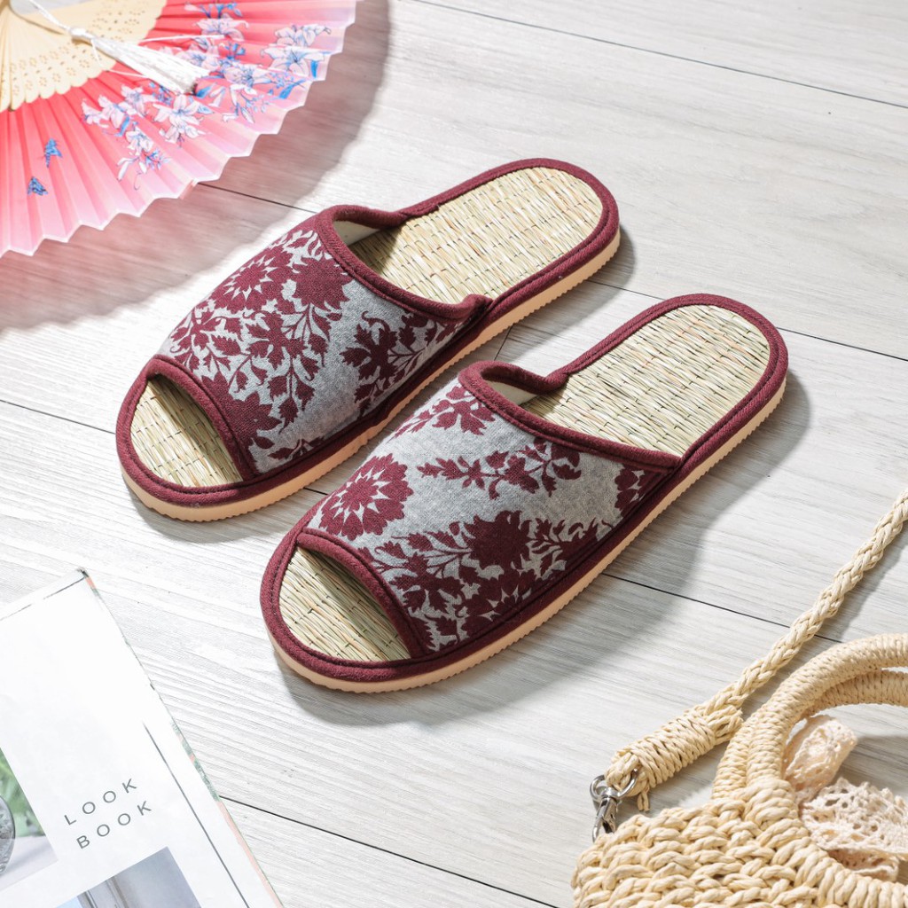 Dép Chiếu Cỏ Lác Tự Nhiên 100% Easy Life Slippers