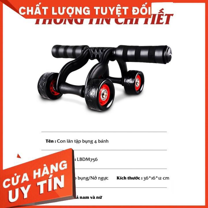 Con Lăn Tập Bụng 4 Bánh Đa Năng Tại Nhà Giúp Tăng Cơ Cùng Con Lăng Dụng Cụ Tập Cơ Bụng Cho Nam Nữ