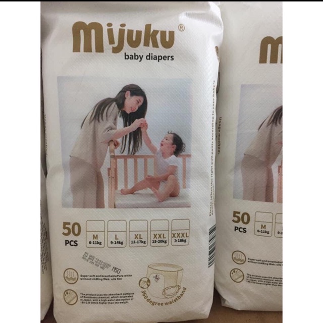 BỈM QUẦN MIJUKU 100 M L XL XXL XXXL