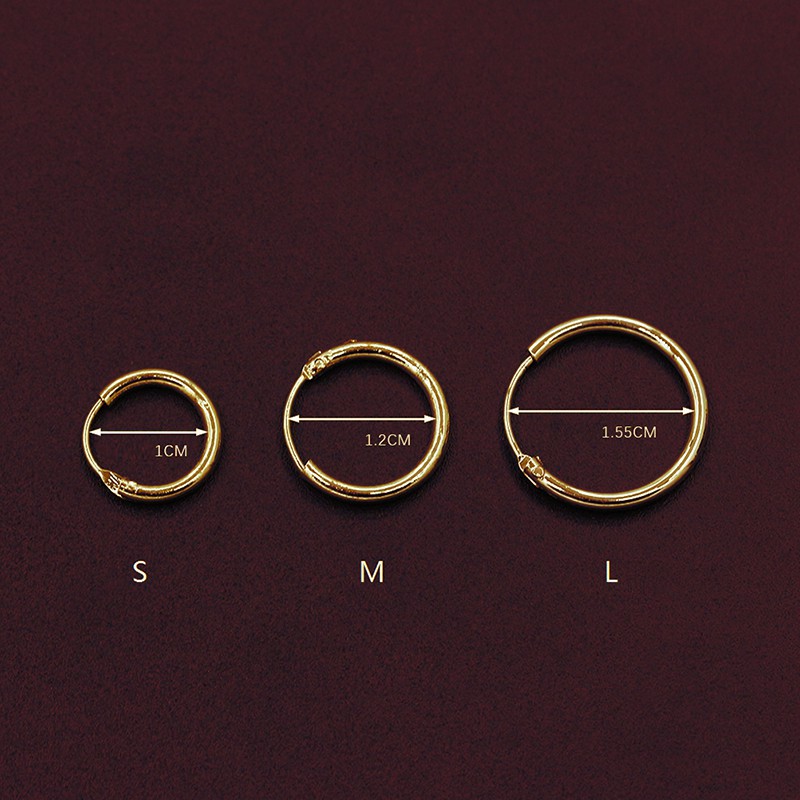 Khuyên Mũi Tròn Mạ Bạc Thời Trang 2016