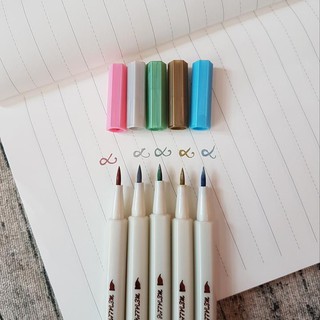 HCM - Combo 5 cây bút mực nước ánh kim đầu nhọn viết chữ trang trí thiệp sổ tay