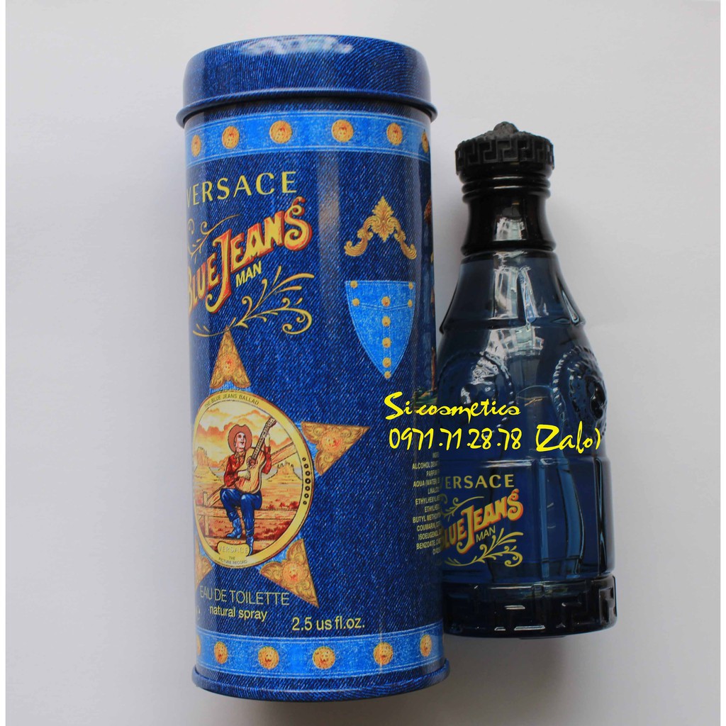 Nước Hoa Nam Versace Blue Jean EDT 75ml