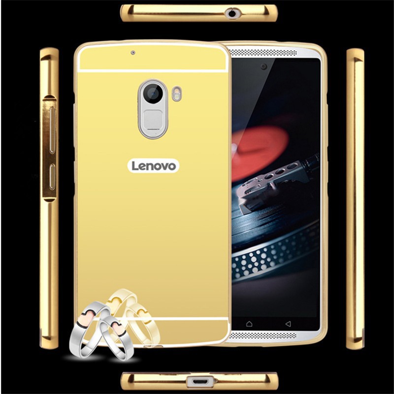 Ốp lưng Lenovo K4 Note A7010 tráng gương viền kim loại