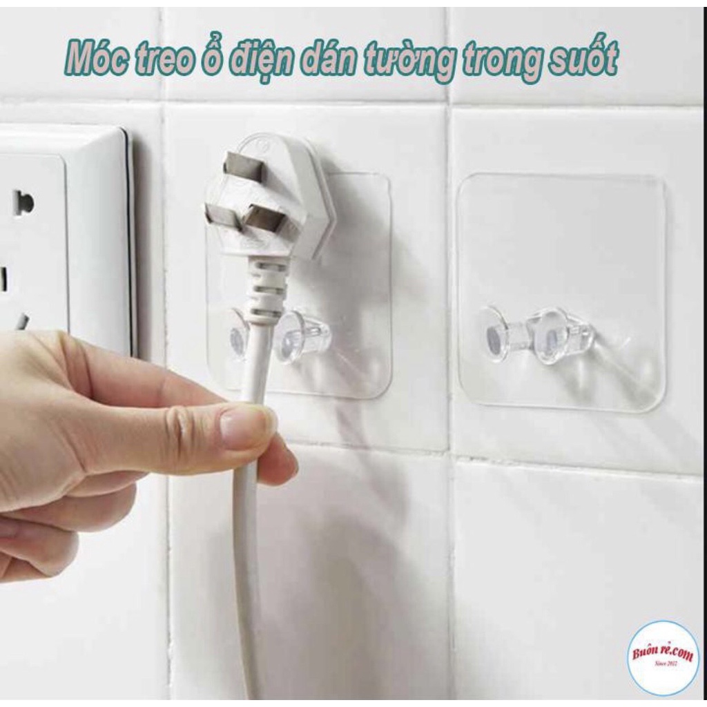 Móc Treo Ổ Điện Dán Tường Trong Suốt