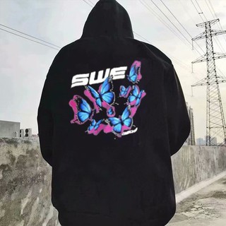 Áo hoodie SWE bướm unisex