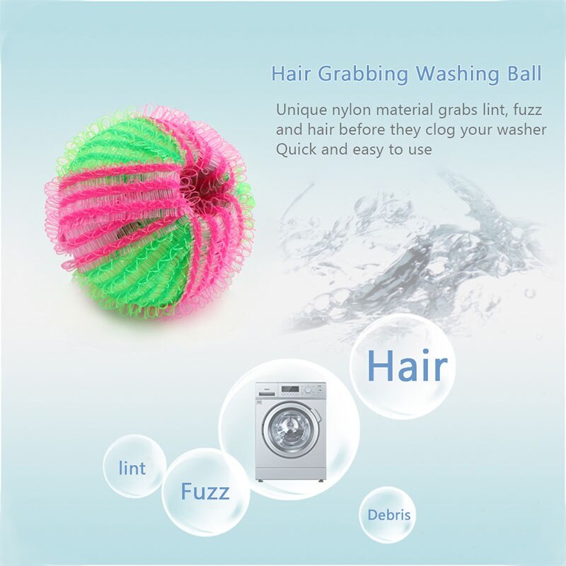 Tẩy Lông Khử Nhiễm Magic Quả Bóng Giặt Chăm Sóc Cá Nhân Bi Ma Thuật Máy Giặt Quần Áo Làm Sạch Bóng Bắt Lông Tơ 3.5Cm VN