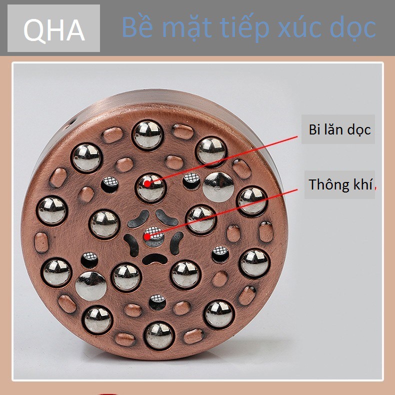 Con Lăn Đồng Đôi - Điếu Ngải Cứu 108 Điếu - Con lăn điếu ngải đoạn bằng đồng đôi cao cấp