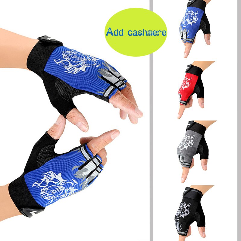 Globetrotter【COD &amp; Hàng sẵn sàng】Găng tay hở nửa ngón chống trượt tiện dụng cho tập thể thao đi xe đạp leo núi