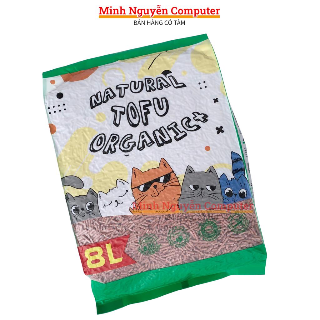 Cát đậu nành cho mèo Tofu 8L, cát vệ sinh cho mèo Natural Tofu Organic+ Amitavet