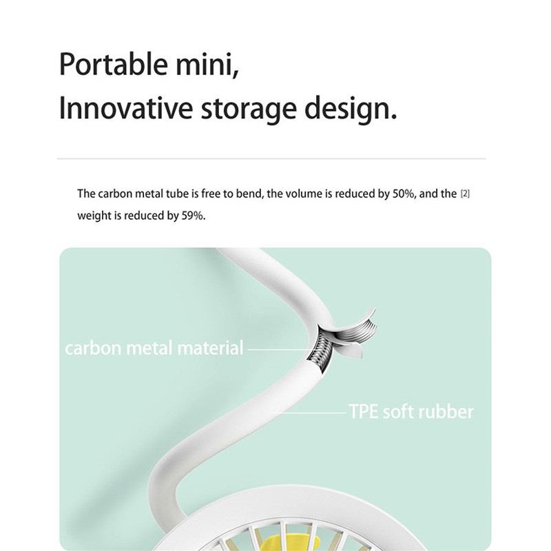 Quạt Jisulife Mini Cầm Tay/Đeo Cổ Sạc Usb Tiện Lợi Chất Lượng Cao | BigBuy360 - bigbuy360.vn